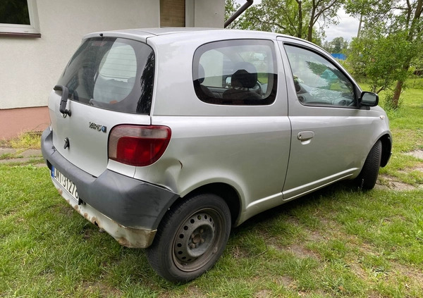 Toyota Yaris cena 2400 przebieg: 279074, rok produkcji 2000 z Płock małe 46